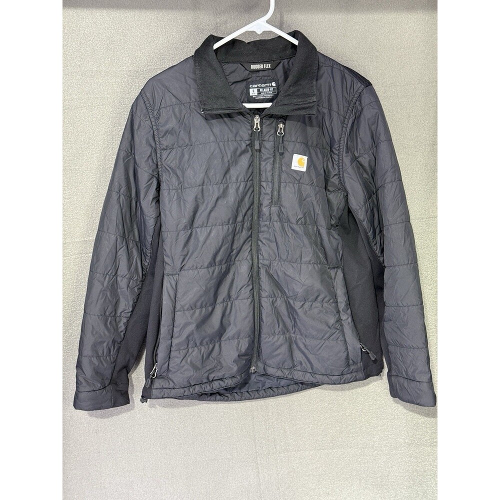 Carhartt Women Black Rain Defender Rugged Flex Lightweight Jacket Small (4-6)